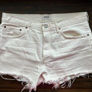 Agolde Parker Vintage Cutoff Short in White - size 29